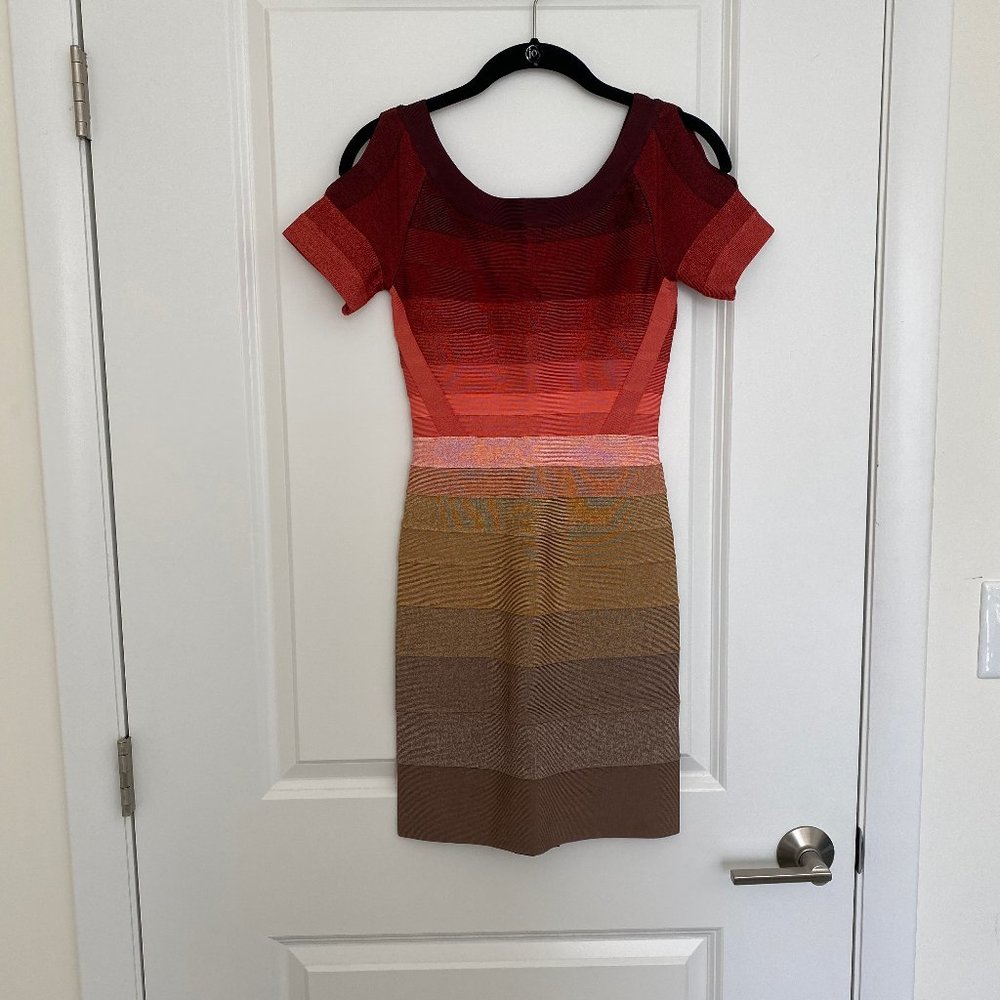 NWOT Herve Leger Multicolor Bandage Dress